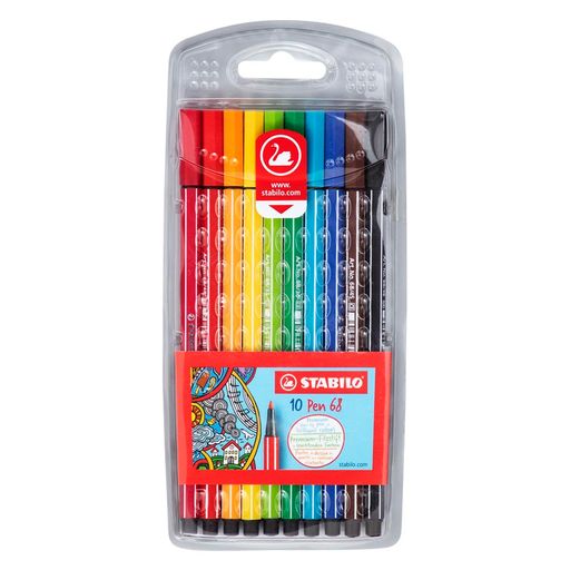Viltstift STABILO Pen 68/15 medium assorti etui à 10 5 neon kleuren | Viltstiften | Viltstiften | Schrijven en Hobby | Interoffice Viltstift STABILO Pen 68/15 medium assorti etui à 10 5 neon kleuren | Viltstiften | Viltstiften | Schrijven en Hobby | Interoffice