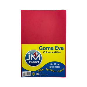 Sobre Goma Eva Lisa X 10 20X30Cm Jm