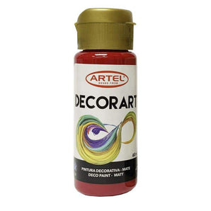 Pintura Decorativa Rojo Carmín Nº87 60ml Artel