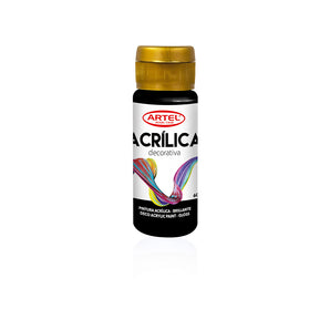 Pintura Acrílica Deco Negro Nº200 60ml Artel
