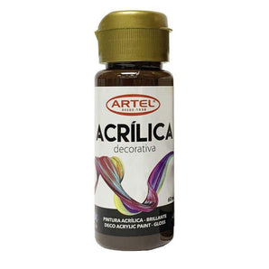 Pintura Acrílica Deco Chocolate Oscuro Nº601 60ml Artel