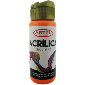 Pintura Acrílica Neon Naranja 60ml Artel