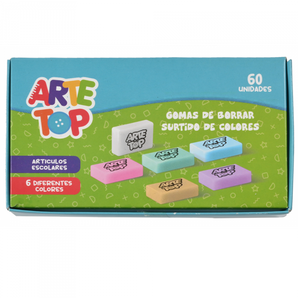 Goma de Borrar Chica Colores 1 unidad Arte Top