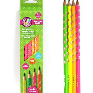 Caja Lapices Grafito Arte Top 12u Surcos Grip