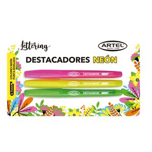 Destacador Neon X3 Artel