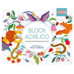 Block para Pintura Acrílica - Ilustrado por Pepa Espinoza