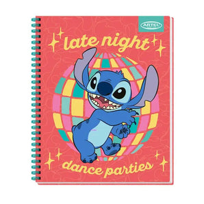 Cuaderno Universitario Stitch Disco