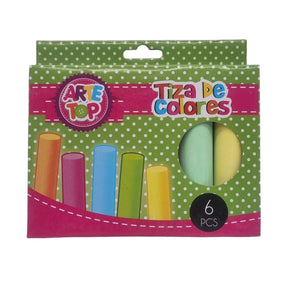 Tizas Colores Jumbo X6 Arte Top