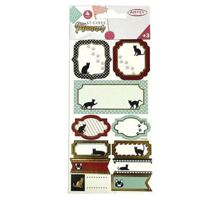Stickers Planner Gato 4 hojas