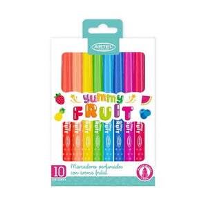 Marcadores 10 Colores Perfumados Yummy Fruit Artel
