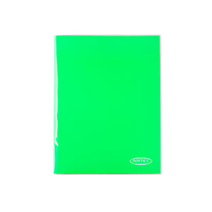 Carpeta Artel Con Gusano Verde Claro