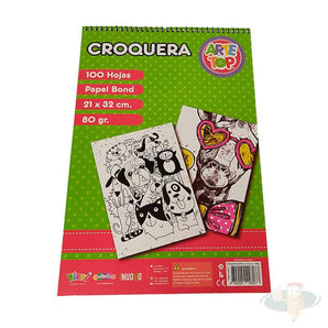 Croquera Espiral Mate 7Mm 26.5X20.5Cm 80 Hojas Arte Top