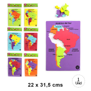 Mapa De América Del Sur Eva Arte Top