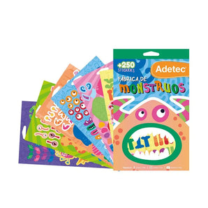 Block Stickers Monstruos x250 Adetec