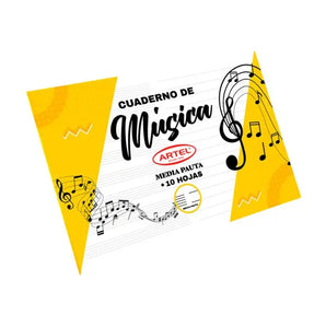 Cuaderno Música Media Pauta