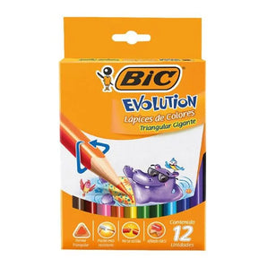 Lápiz Colores Triangular Jumbo Bic