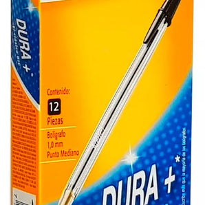 Bolígrafo Bic Negro Punta Media x12