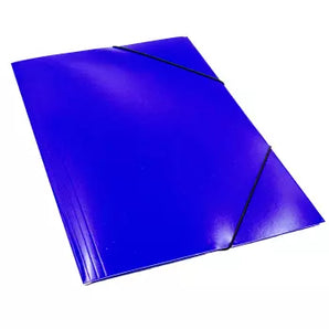 Carpeta Con Elastico Oficio Azul ( 20-100)