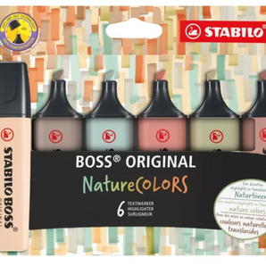 Set 6 Destacadores Stabilo Boss Nature Colors