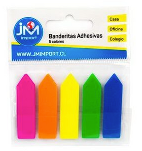 Post it Banderas Adhesivas 5 Colores JM