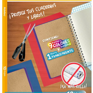 Forro Autoadhesivo Mix 10 Colores