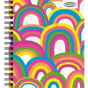 Cuaderno Book 120 Hojas Arcoíris Fluor Artel