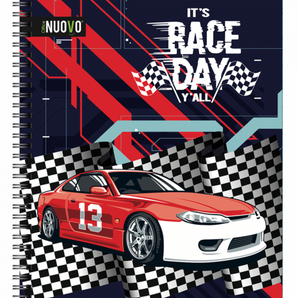 CUADERNO UNIVERSITARIO TAPA DURA CARS x100hojas 7mm/48