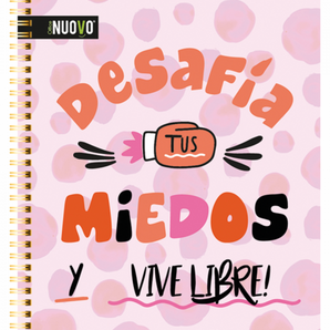 CUADERNO UNIVERSITARIO TAPA DURA FRASES x100hjs 7mm/48