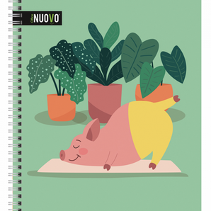 CUADERNO UNIVERSITARIO TAPA DURA CRAZY PETS x100hjs 7mm /48