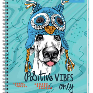 Cuaderno Universitario 100 Hojas 7mm Animales Divertidos