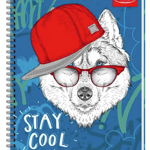 Cuaderno Universitario 100 Hojas 7mm Animales Divertidos