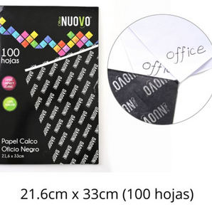 Papel Calco Negro Tamaño Oficio