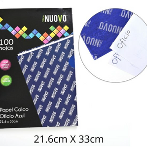 Papel Calco Azul Tamaño Oficio