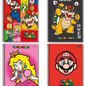 Pack 4 Cuadernos Especial Mario Bross 150 Hojas Artel