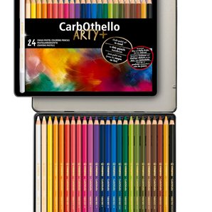 Estuche Metálico de 24 Lápices Tiza-Pastel Stabilo CarbOthello Arty