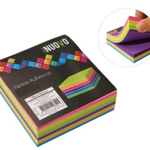 Notas Adhesivas tipo Post It Neón 76x76mm 500 hojas Nuovo