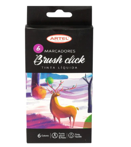 Set 6 Marcadores Brush Click Artel