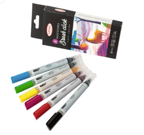 Set 6 Marcadores Brush Click Artel