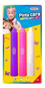 Pinta Carita 3 Lapices Fx Bl Rs Artel
