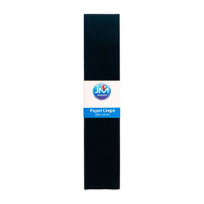 Papel Crepe 50 X2.00 Negro Jm(10-200)