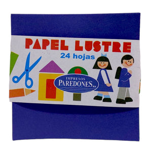 Papel Lustre 10x10 24 hojas