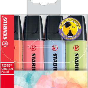 Set 4 Destacadores Stabilo Boss