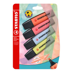 Set 4 Destacadores Stabilo Boss Pastel