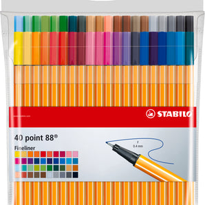 Set 40 Lápices Tiralíneas Stabilo Point 88 Blister