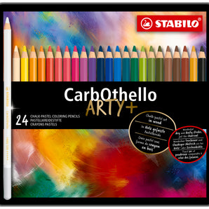 Estuche Metálico de 24 Lápices Tiza-Pastel Stabilo CarbOthello Arty