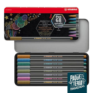 Set 8 Marcadores Metálicos Stabilo Pen 68