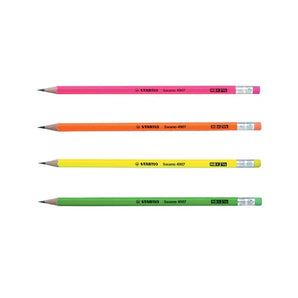 Lápiz Grafito Nº2 HB Stabilo Swano Fluor 1 unidad
