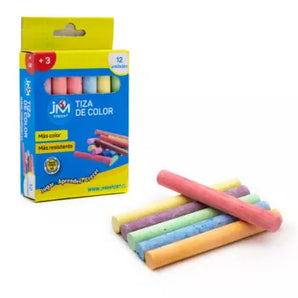 Tiza 12 Panes De Colores Jm(12-288)