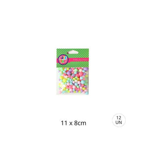 Set Cuentas Plasticas Colores