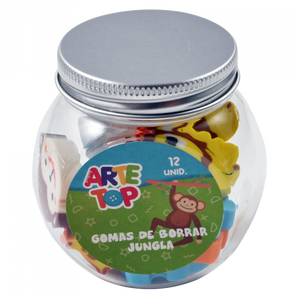 Set Goma de Borrar x12 Jungla